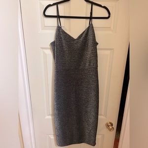 1. State Black/Silver Shimmer Sleeveless Bodycon Dress. New with Tags!